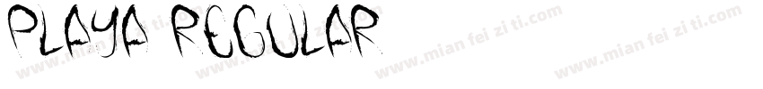 Playa Regular字体转换